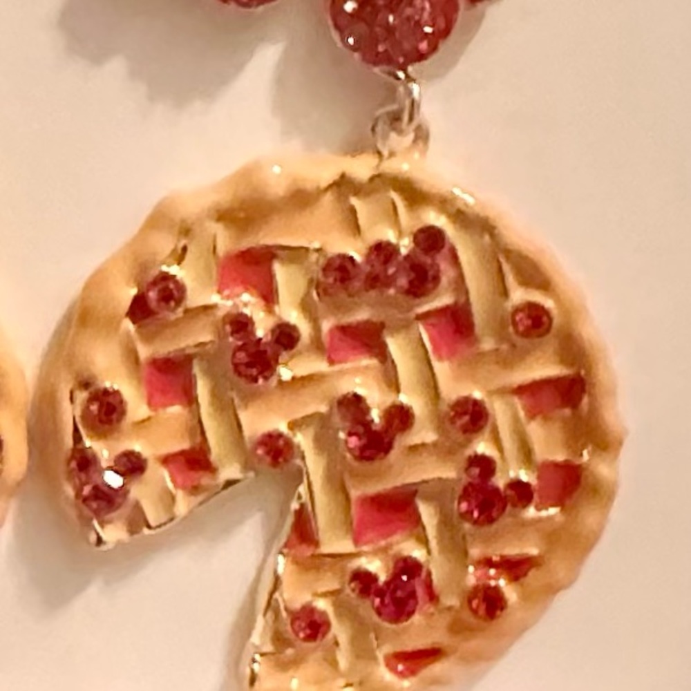 New! Disney Baublebar Cherries overtop waffles Earrings - Picture 6 of 7